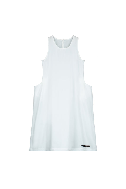 Origami Apron Dress White