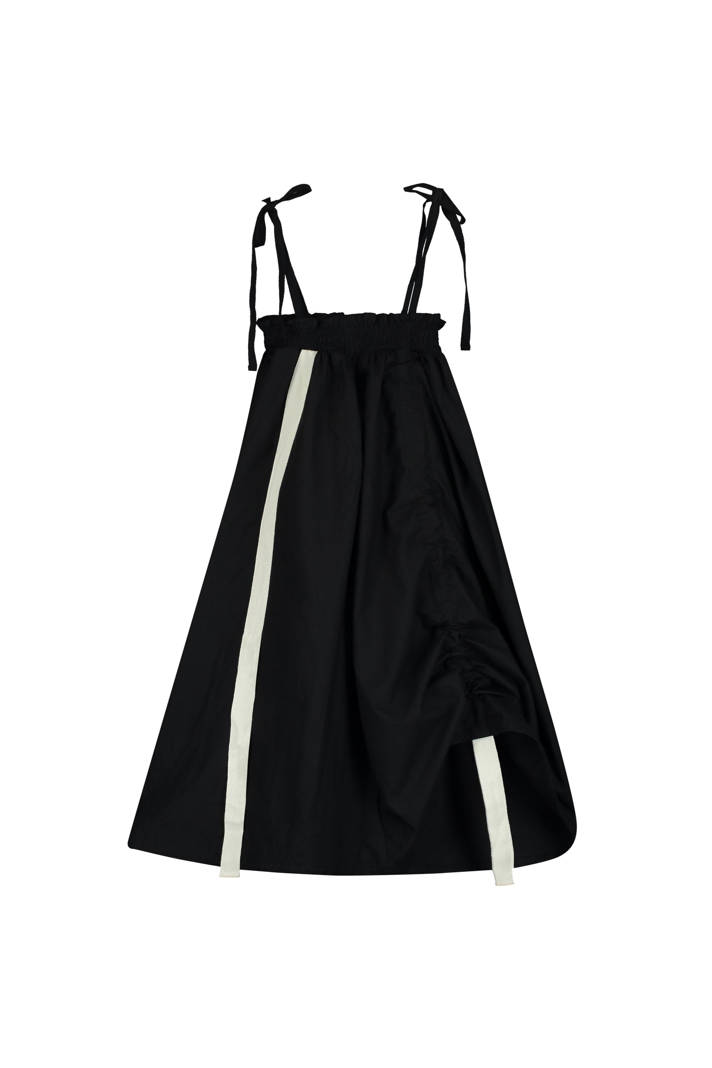 Comical Strap Dress Black