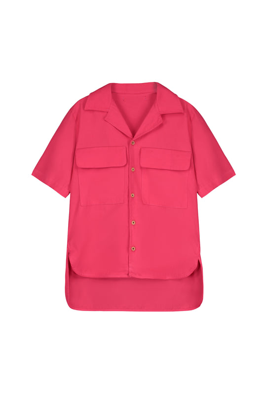 Origami Shirt Fuchsia