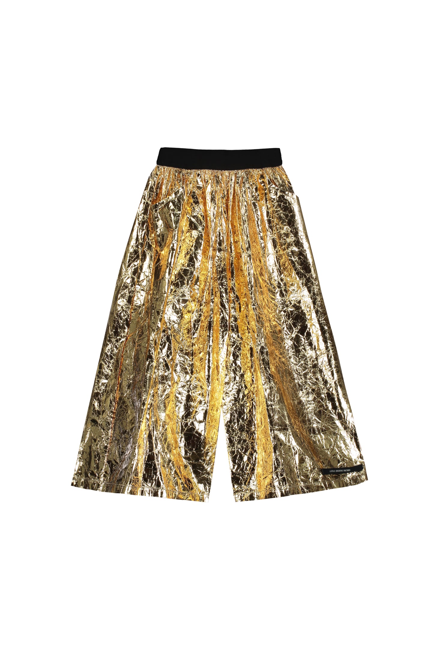 Gold Paper Wide Pants