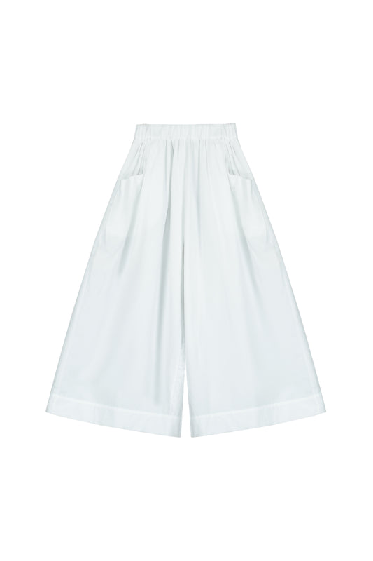 Origami Wide Pants White