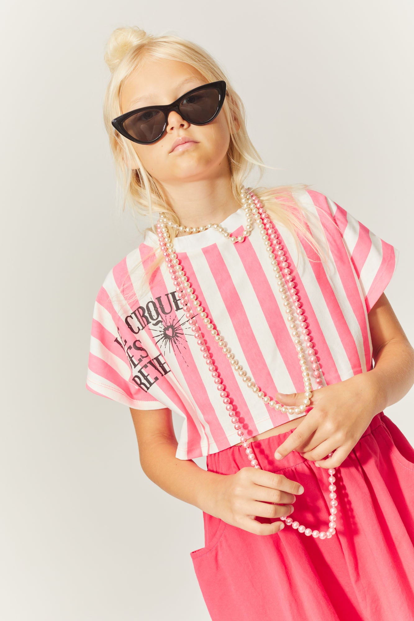 Soft Pink Striped T-Shirt